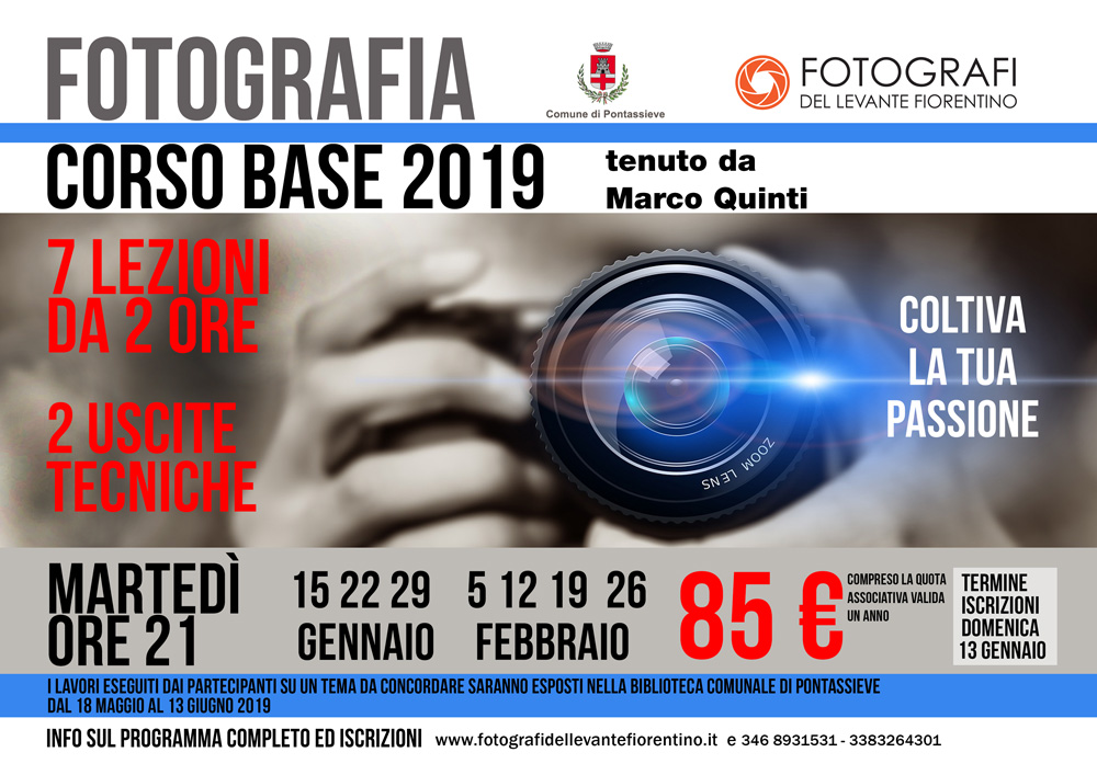 CORSO BASE DI FOTOGRAFIA 2019
